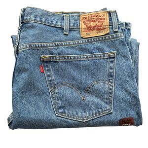 Levi's 560 Jeans Mens 44 x 32 Comfort Fit Tapered Medium Blue Denim Old Stock